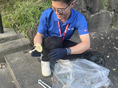 清掃活動の様子